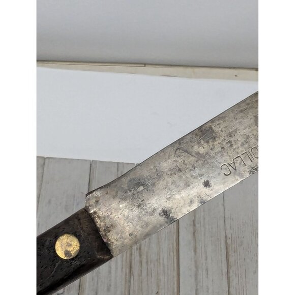 Vintage Cadillac Carbon Steel Butcher Knife 6-3/4" Blade 11-1/2" Long - Picture 10 of 15